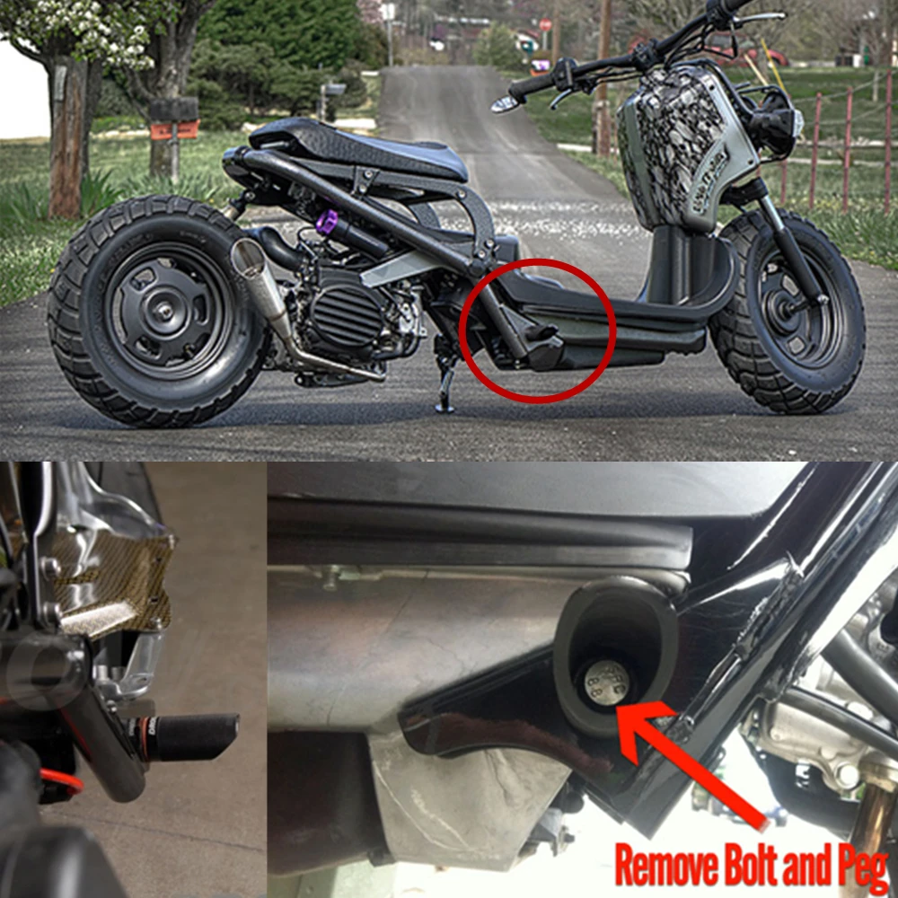 RASTP Новые Алюминиевые Подножки для Honda Ruckus Zoomer красные синие черные серебристые