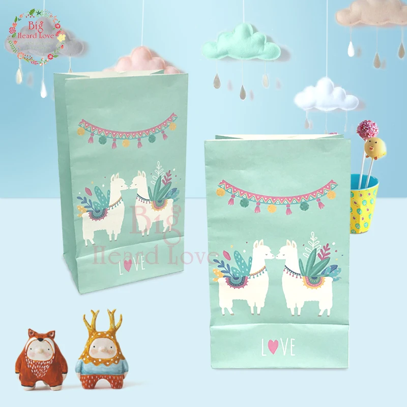 24 шт Catoon овец конфеты мешок детский душ Вечеринка бумажный день рождения