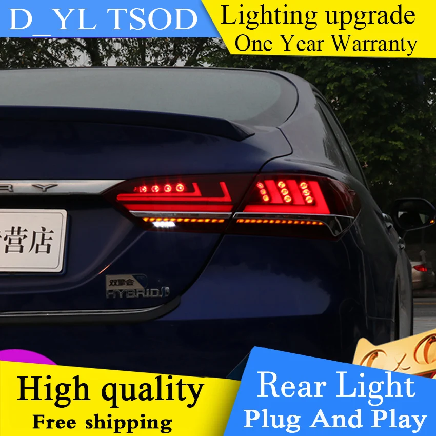 Автомобильный Стайлинг задний фонарь для Toyota Camry светодиодный светильник 2018 DRL +