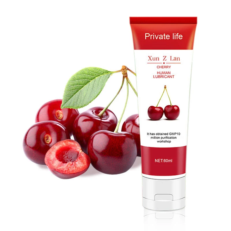 Cherry Смазка с фруктовым вкусом для анального секса оральное сексуальное массажное масло клубника/вишня/Персик смазочное масло Смазка на водной основе легко моется - Цвет: Cherry