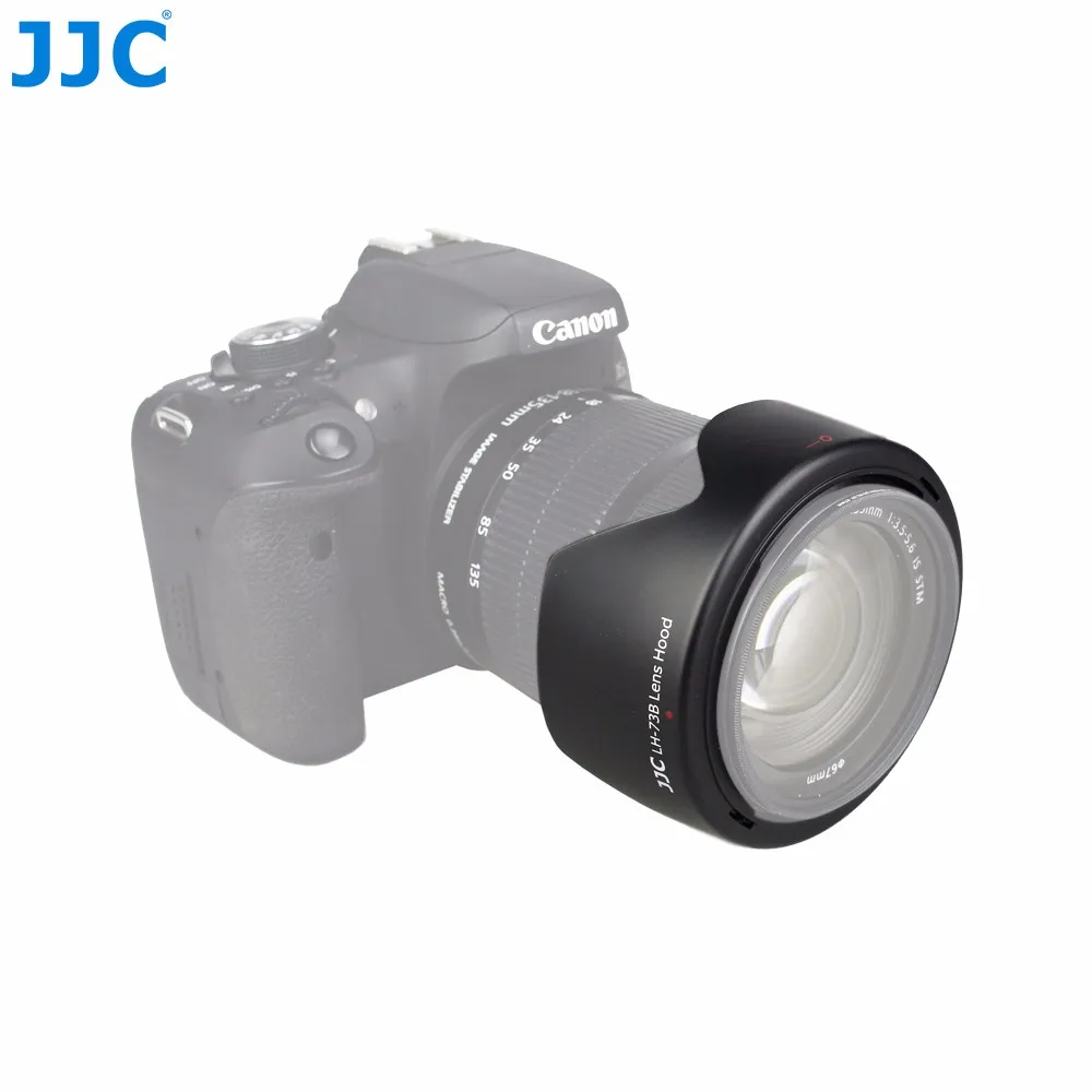JJC LH-73B штык Бленды для объективов Canon 18-135 мм f/3.5-5.6 IS и 18-135 мм f/3.5-5.6 IS STM объектив Заменяет Canon EW-73B