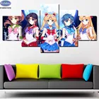 Алмазов картина Японии для девочек 5 шт.партия настенное изображение полного бриллианта Алмазная вышивка продажа мультфильм Набор для вышивания крестиком Мозаика домашний Декор наклейки на стену