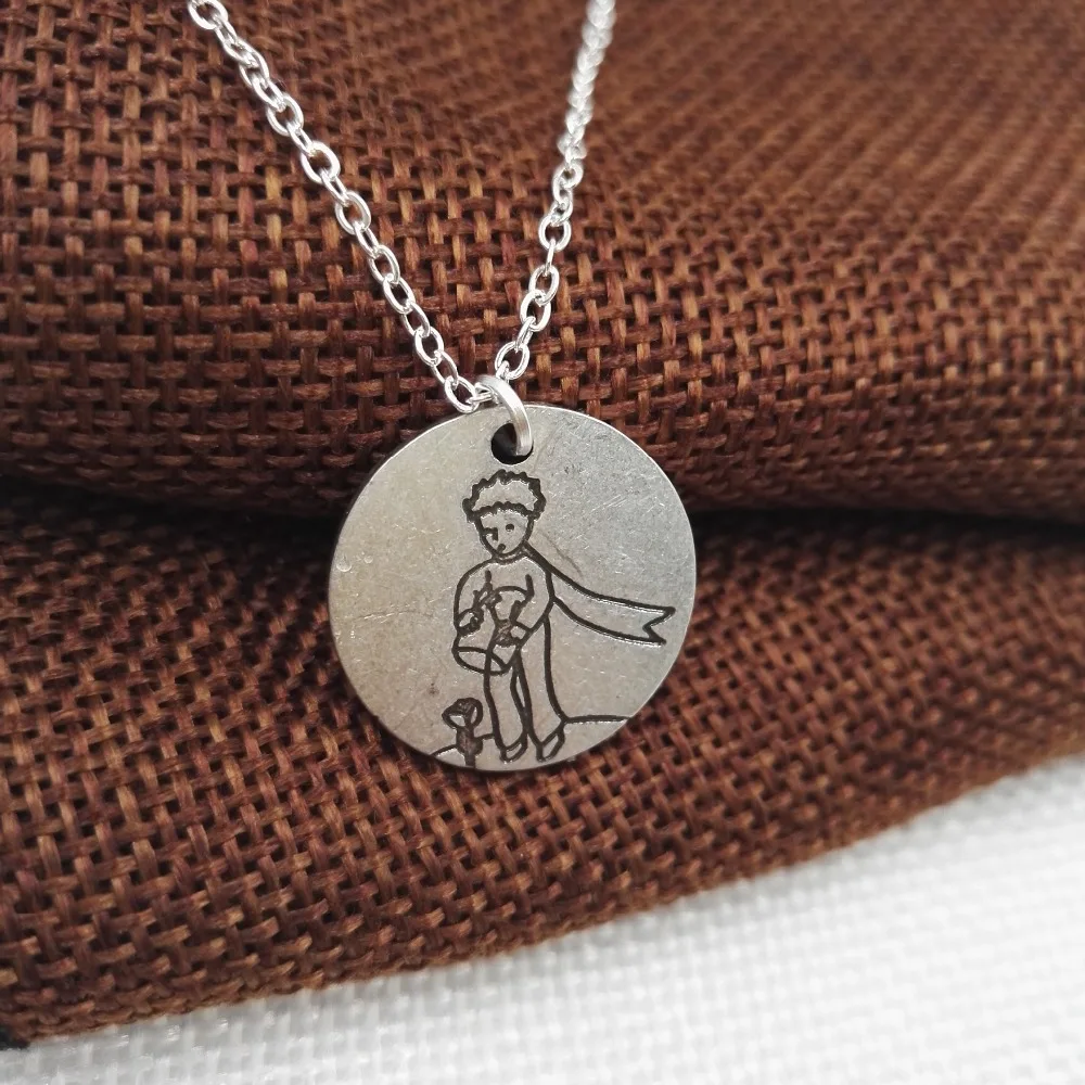 Ожерелье Маленького принца с розой под луной 1 шт.|necklace with|little necklacenecklace little |