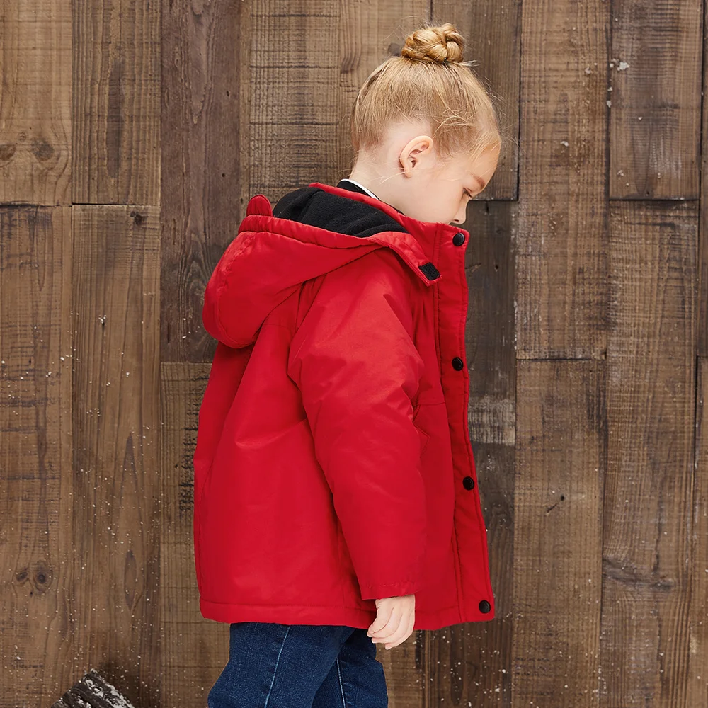 Balabala/детская хлопковая куртка для девочек блузки сезон осень-зима бархатная