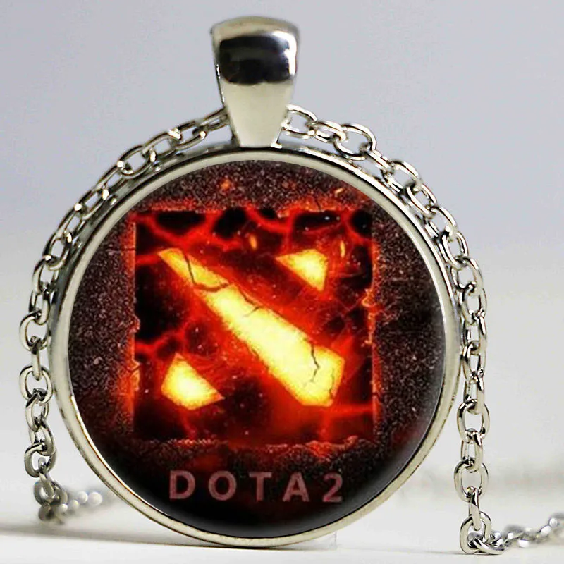 Ожерелье из стекла Dota 2 для мужчин и женщин цепь в форме игры массивное ювелирное