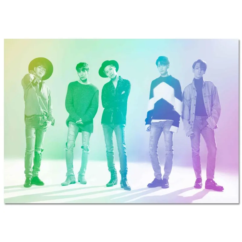 Холщовый постер на заказ SHINee 27x40 см 30x45 домашний декор холщовая печать шелковая
