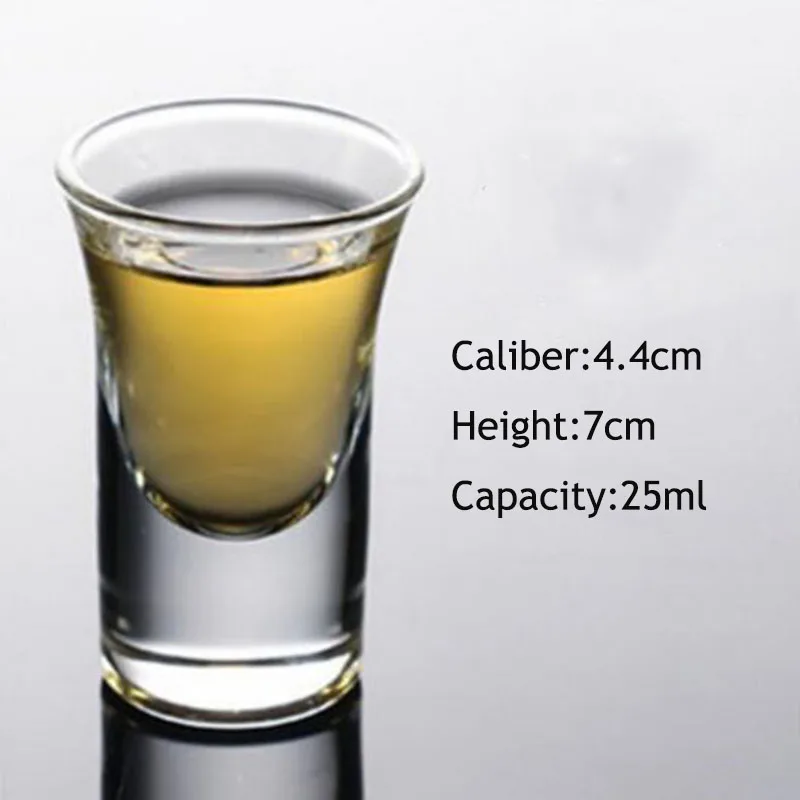 Стакана Ликера пуля Форма Transpaernt Стекло чашки выстрел чашки Moutai толстая подошва напиток Пивной инструмент много видов для избранных