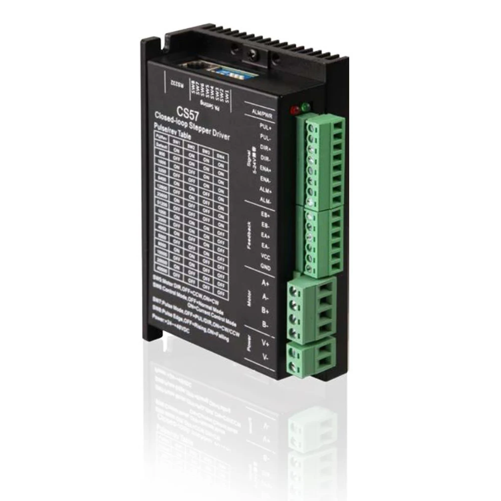 

Stepper Motor Driver Digital Stepper Motor Controller 24~50VDC 1~4.2A for 4 Wire Two-phase Nema 17 23 Stepper Motor