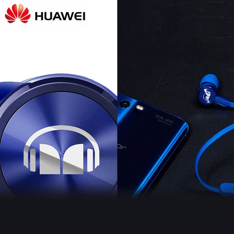 Новый huawei Honor AM15 наушники с микрофоном поршневая линия Управление вакуумные для