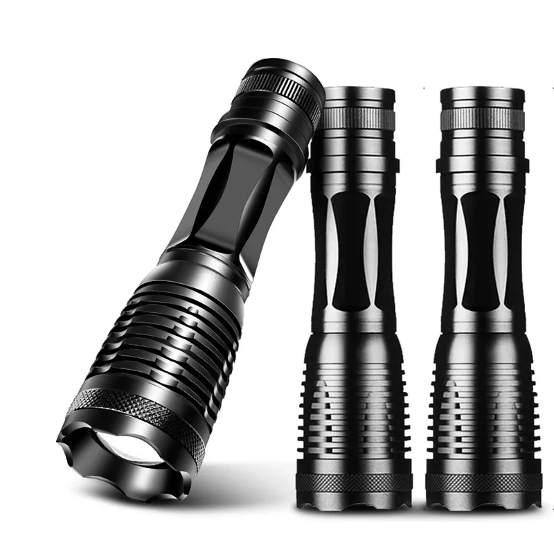 3PCS 1/2/3 шт. T6/L2/V6 светодиодный фонарик мощный Перезаряжаемые фонарь Linterna фонарик светодиодный фонарик 5 регулируемых режимов для кемпинга Пеший Туризм - Испускаемый цвет: 3PCS
