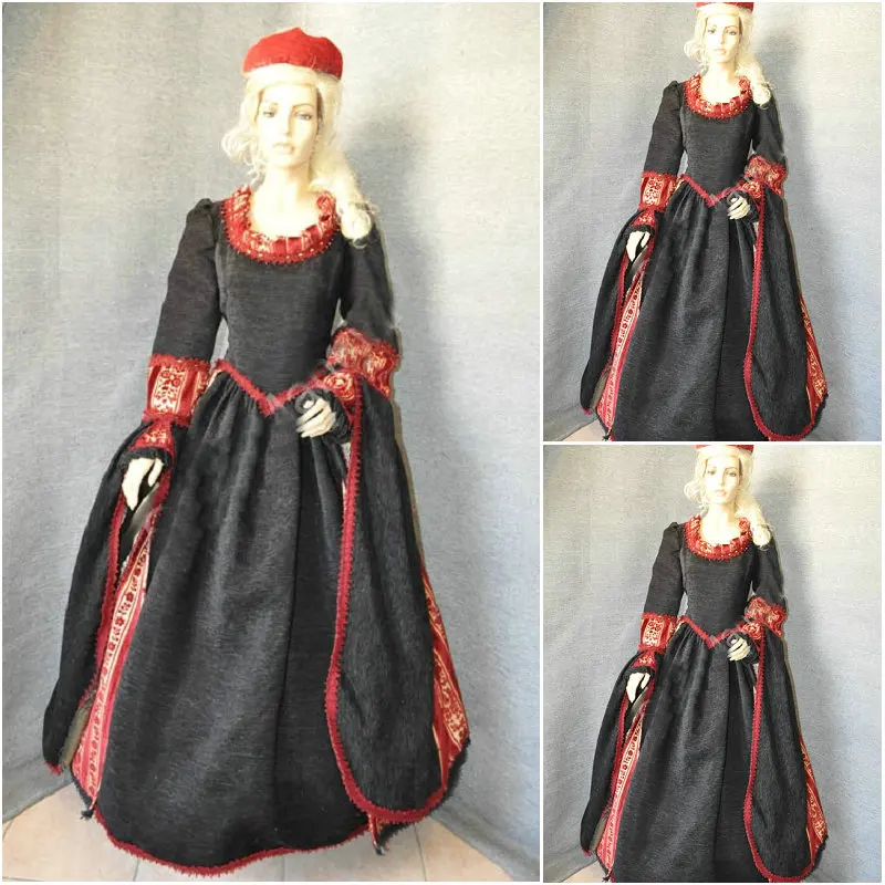 

History!Customer-made Vintage Costumes Cosplay Renaissance Dress Victorian Dress Steampunk dress Gothic Halloween Dresses C-731