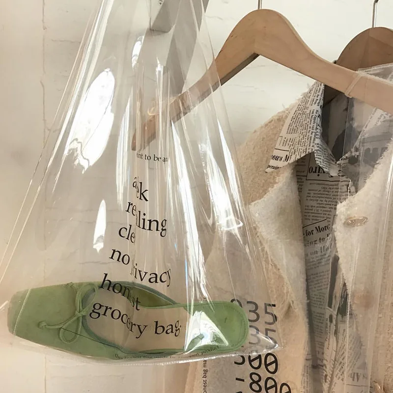 GETSRING женские сумки прозрачная пляжная сумка из ПВХ для покупок модные тоуты