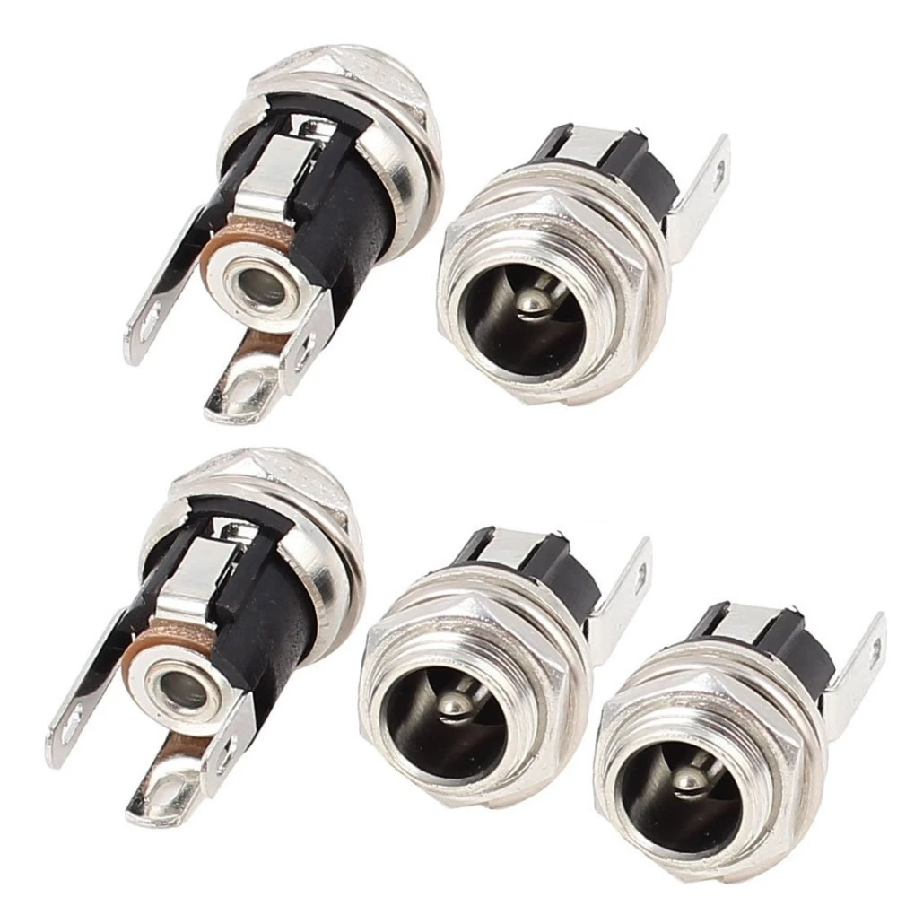 

10pcs/lot DC 5.5*2.1mm Power Supply Jack Socket Female Panel Mount Connector