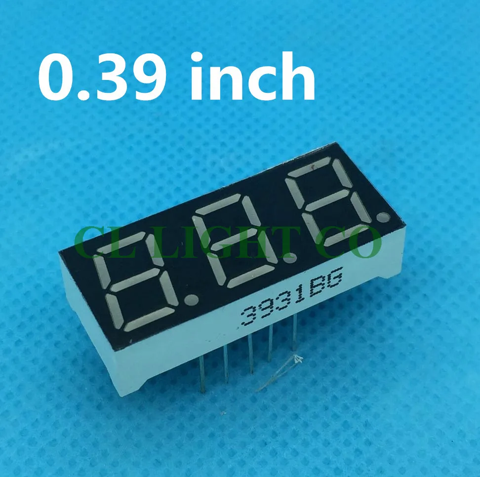 3 бита 50 шт. общий анод цифровая трубка 0 39 дюйма Зеленый LED Цифра 7 сегмент|segment