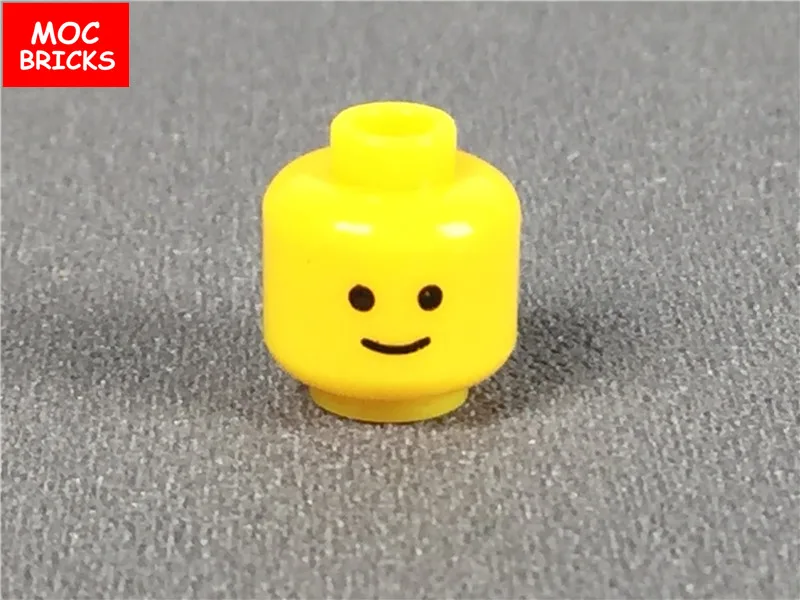 10 шт./лот кубики Moc Мужская и женская фигура голова лицо выражение DIY мини куклы строительные блоки кирпичи игрушки для детей Подарки - Цвет: 8034