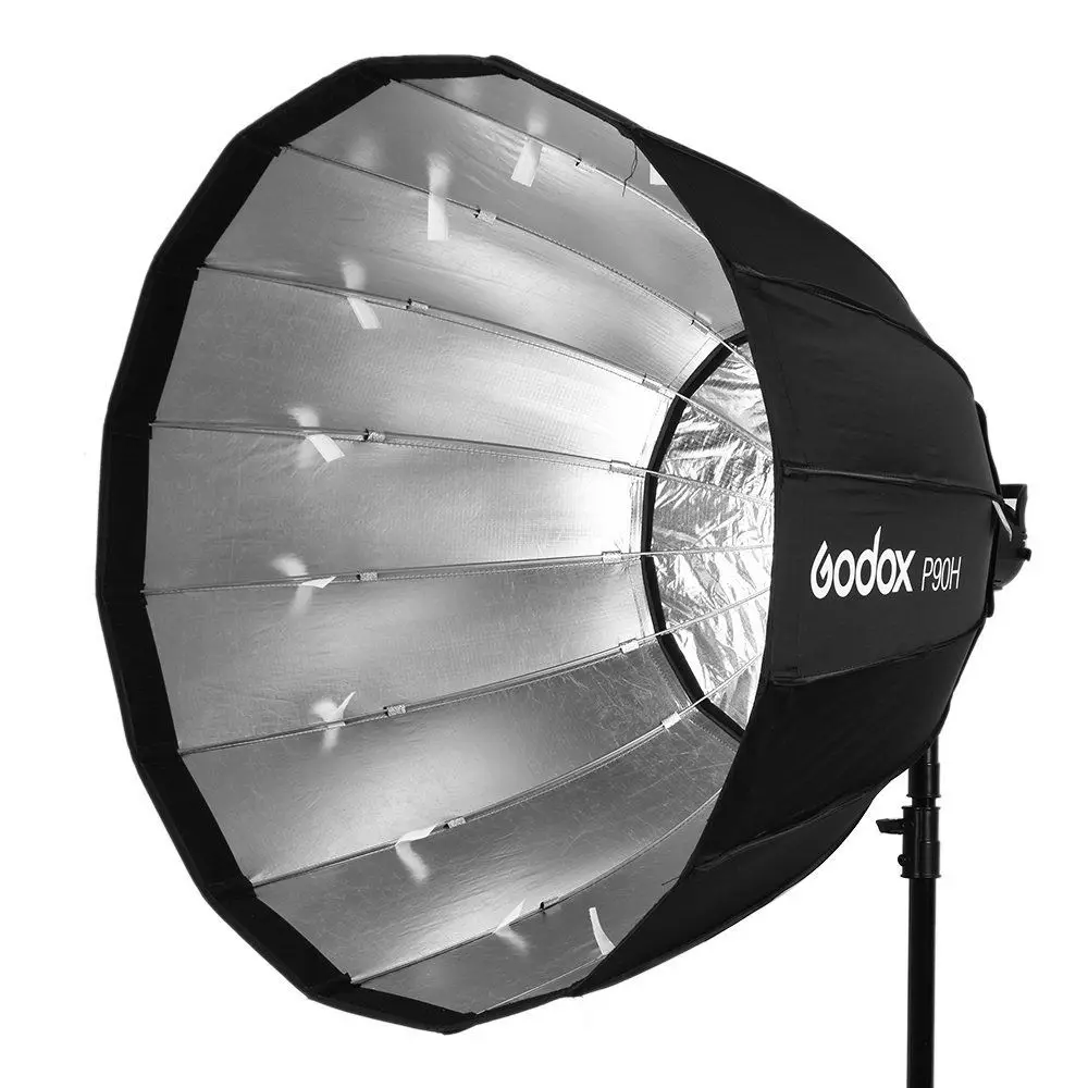 Портативный параболический софтбокс Godox P120L 120 см с креплением Bowens для студийная