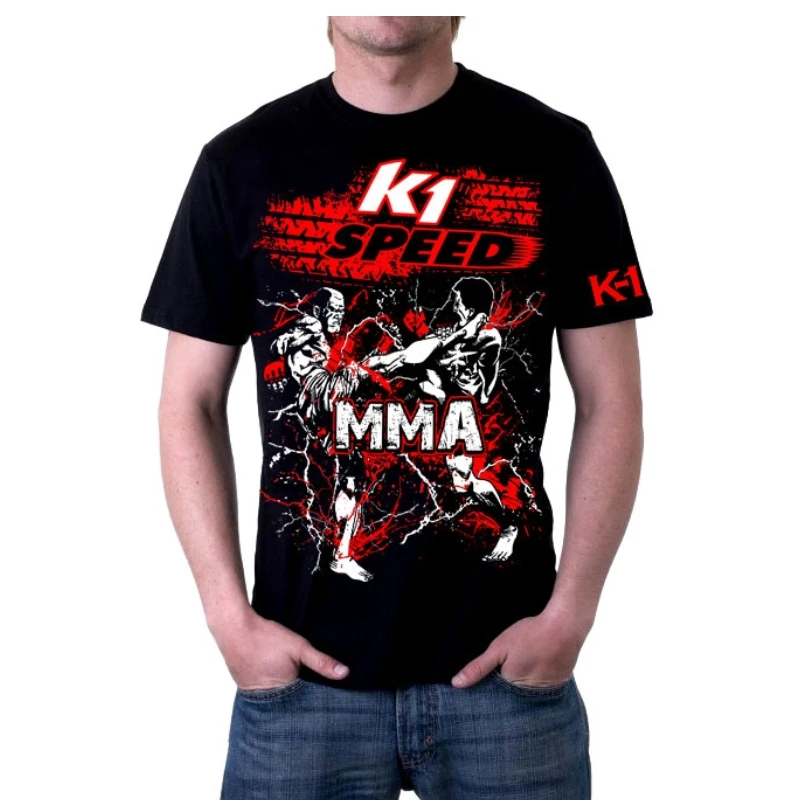 

MMA loose breathable cotton summer men's sports boxing sweatshirt mma shorts top king muay thai shorts mma for judo for boxing