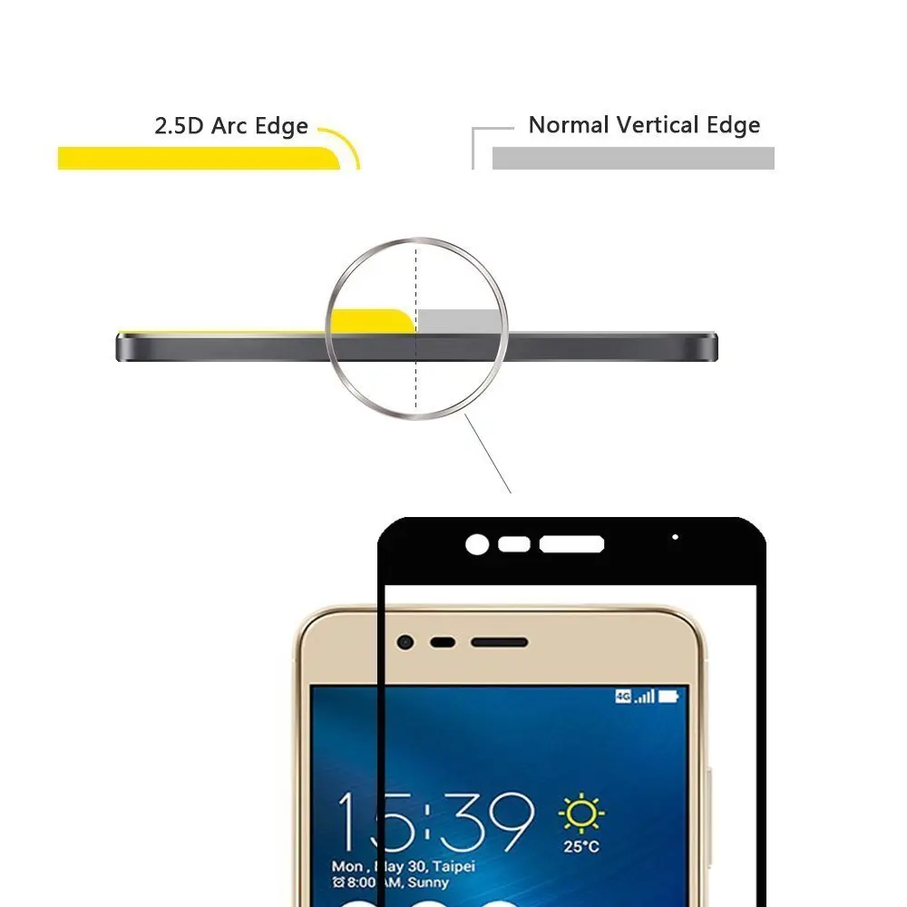 Закаленное стекло на весь экран для ASUS Zenfone 3 MAX ZC520TL ZC520 TL ZC 520TL max3 X008D X008|Защитные