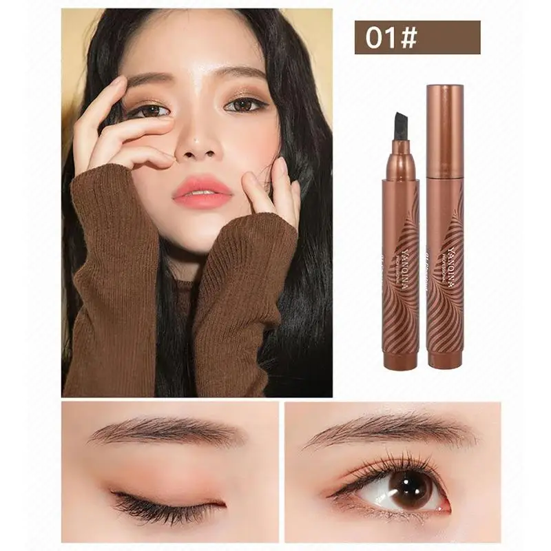 Карандаш для бровей микроблейдинг Татуировка ручка водонепроницаемый вилка