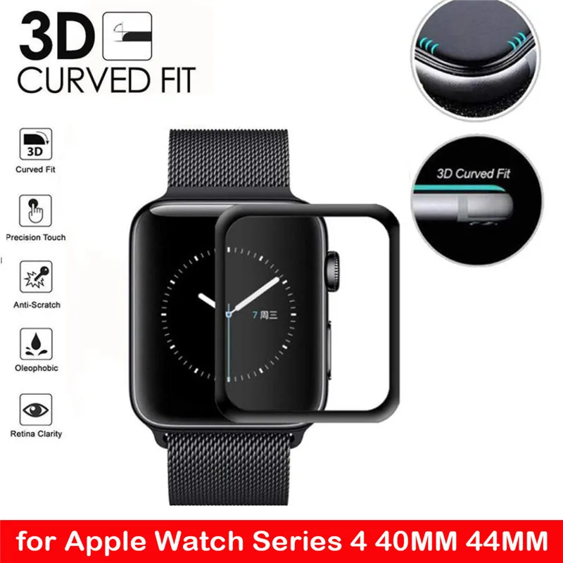 Защитная пленка из закаленного стекла для Apple Watch 1 2 3 4 5 3D защитная на весь экран i