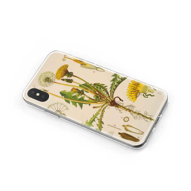 Чехлы Poppy Botanical Art из мягкого ТПУ силикона для телефонов iPhone XS Max XR 7 8 6 6S Plus 5S 5 SE 5C 4S