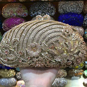Зеленый Цвет выдалбливают бриллиантовые клатчи Minaudiere клатч женские вечерние сумочки женские вечерние клатчи сумка Кристалл женские кошельки - Цвет: Yellow