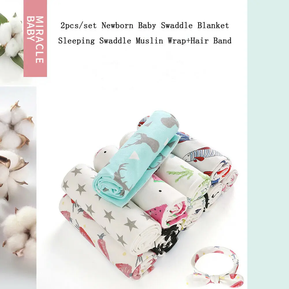 2 шт./компл. пеленки для новорожденных Одеяло пеленка сна муслин Обёрточная