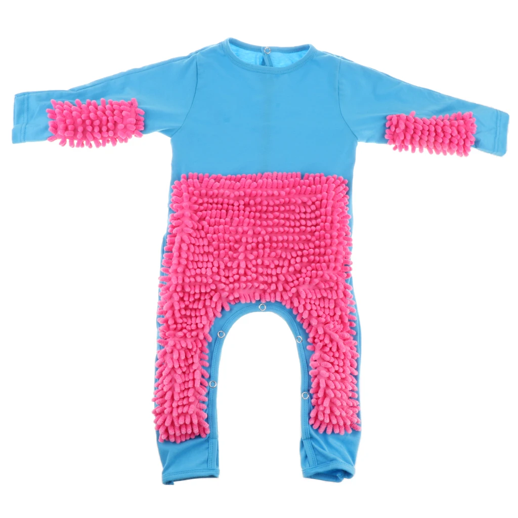 Romper Newborn Clothes Crawling Jumpsuit Infant Cleaning Mop Suit Costume Bodysuit |