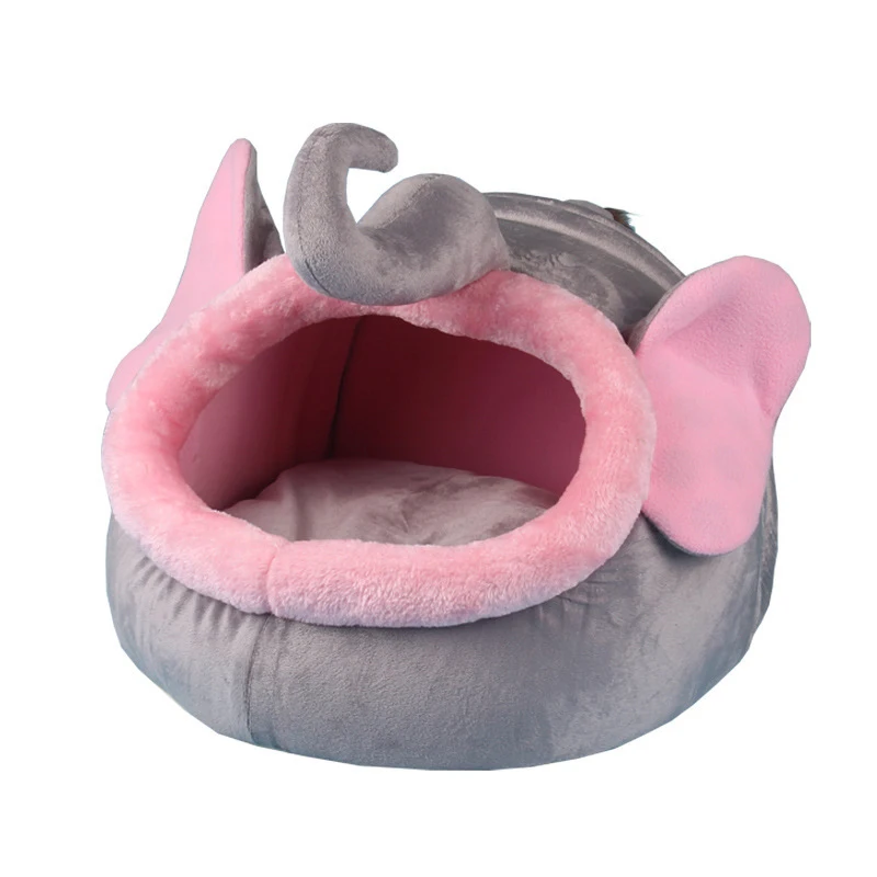 3 размера зимние мягкие моющиеся Короткие Плюшевые Тапочки с рисунком слона в