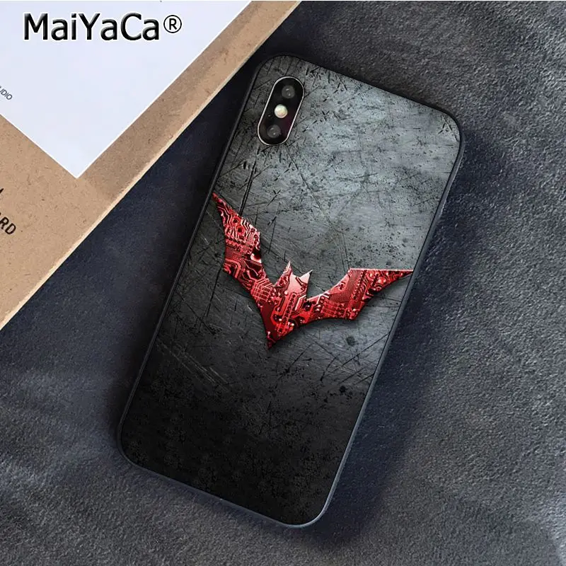 A14 MaiYaCa супергерой Бэтмен логотип новинка чехол для телефона Fundas для iphone 11 Pro Max 8 7 6 6S Plus X XS MAX 5 5S SE XR - Цвет: A14