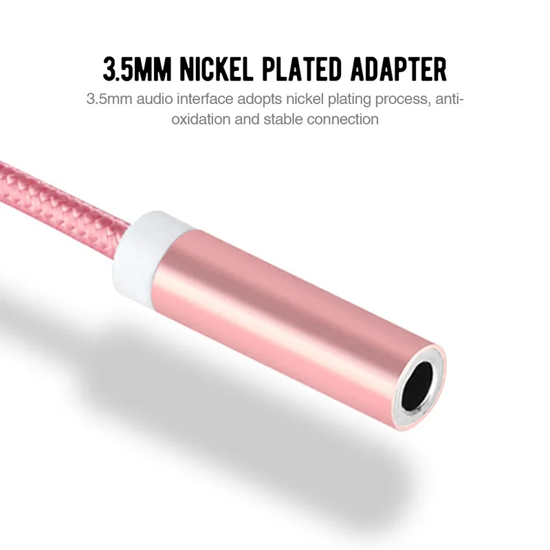 Кабель для наушников type-C до 3,5 мм, кабель для наушников, AUX Jack, адаптер USB C, аудио кабель, адаптер для Xiaomi Mi8 Pocophone f1 для huawei P20 Pro