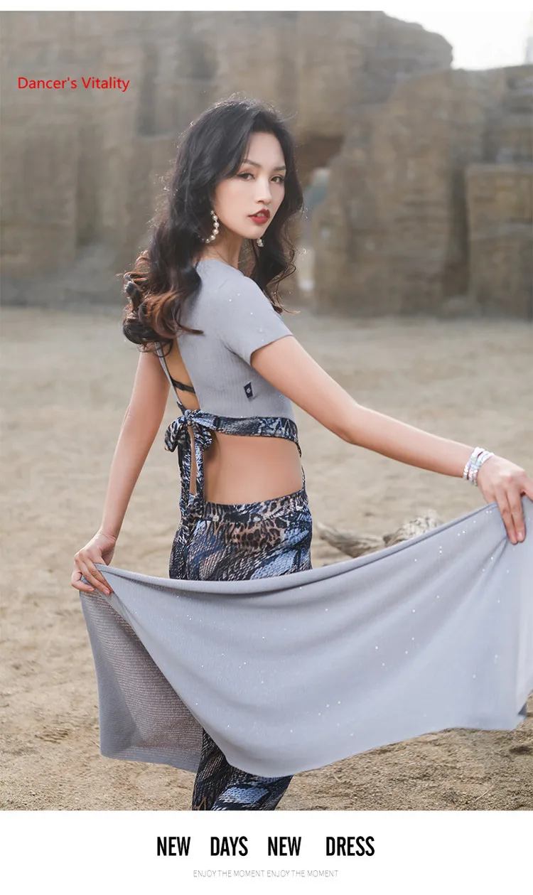 Новые Одежда для упражнений Belly Dance на весну Dance Show Одежда Обтягивающие брюки Yoga Одежда M / L