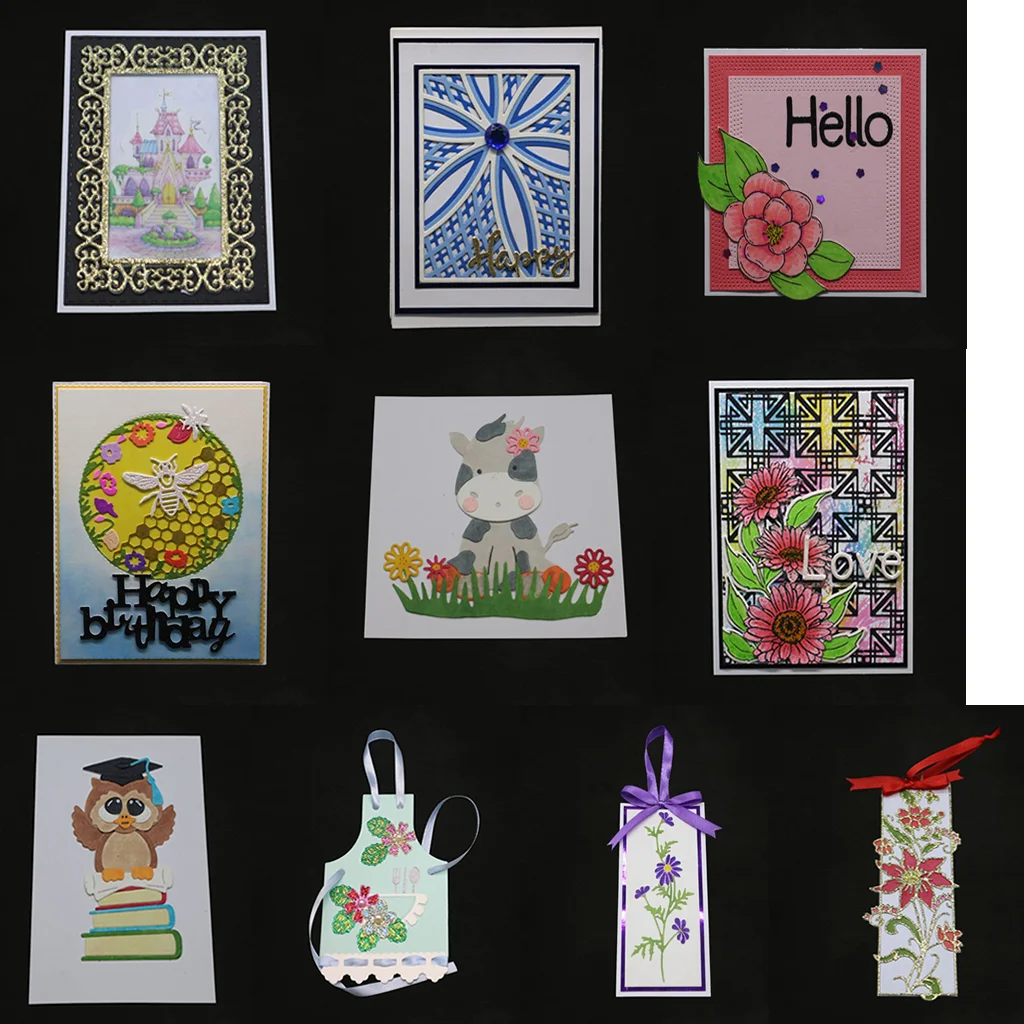 

Цветок сова металлические режущие штампы трафарет для скрапбукинга "сделай сам" штамп для альбомов бумажная карта тиснение ремесла Декор