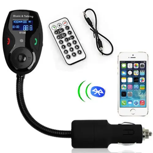 Bluetooth + Автомобильный комплект синий ЖК дисплей MP3 плеер Беспроводной FM