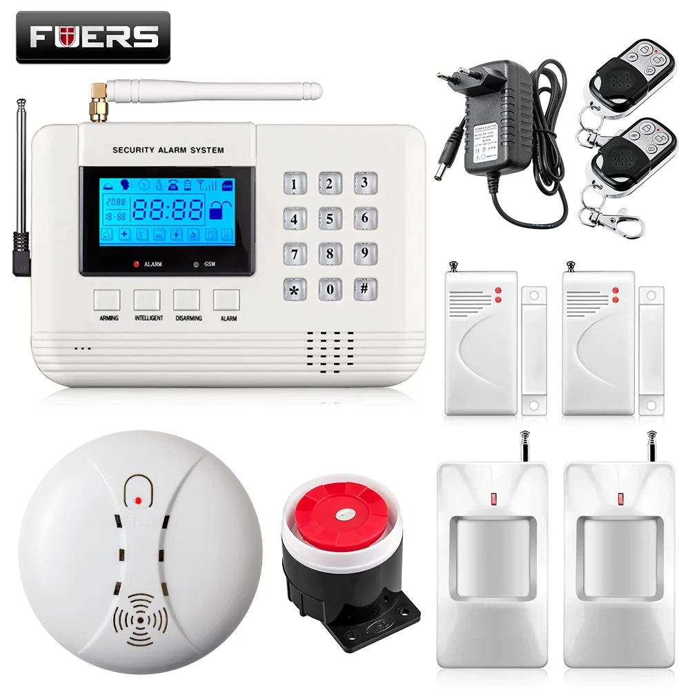 Fuers Q2 ЖК-клавиатура беспроводная домашняя GSM PSTN сигнализация s умный автоматический набор охранная система безопасности wifi камера комплект