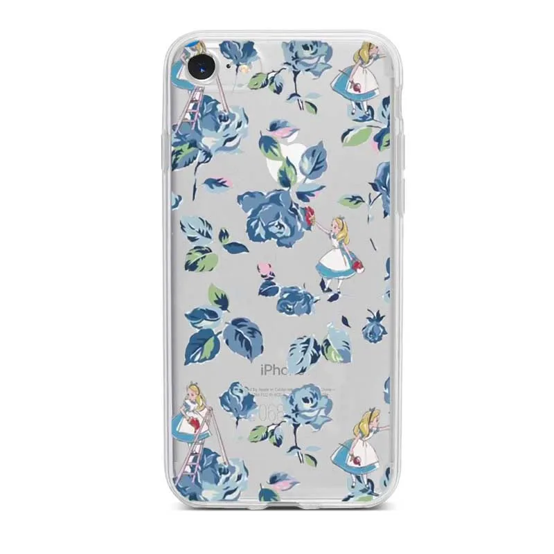Alice no Pais Das Maravilhas caso de telefone celular capa para o iphone 5 6 7 8 Plus Mais X XR XS Xmax Suave силиконовый чехол |