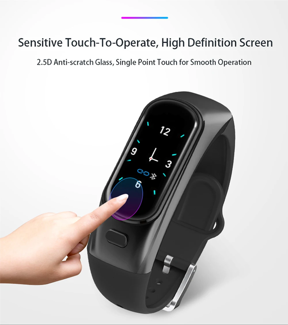 COBRAFLY H109 smart watch color screen smart band blood pressure heart rate monitor smartwatch smartband for Android IOS