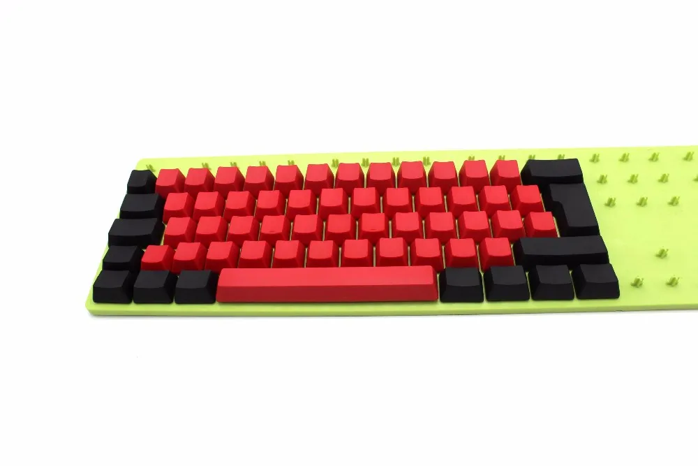 YMDK 104 87 61 смешанный красный черный PBT OEM профиль Keycap для 104 TKL 60% MX переключатели Механическая игровая клавиатура