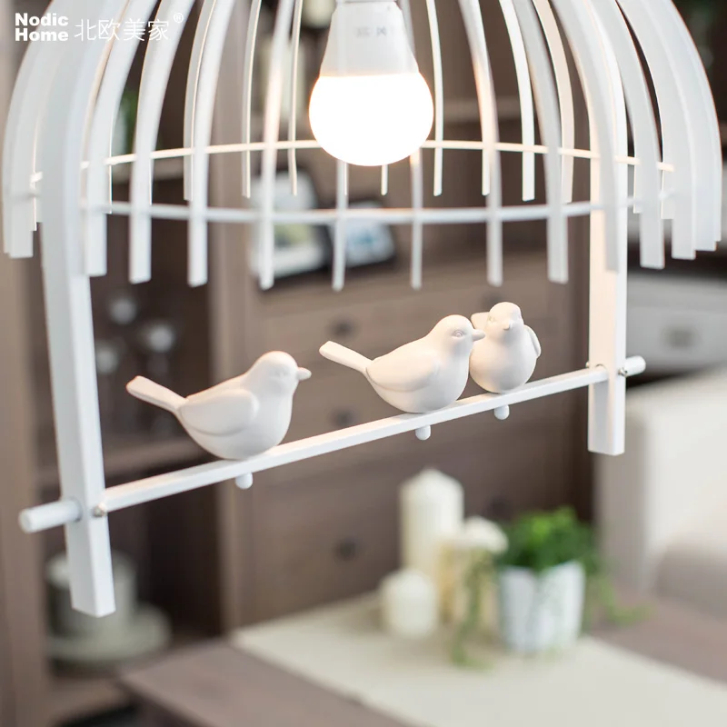 Скандинавский Новый RH птичья клетка Подвесная лампа американская кантри