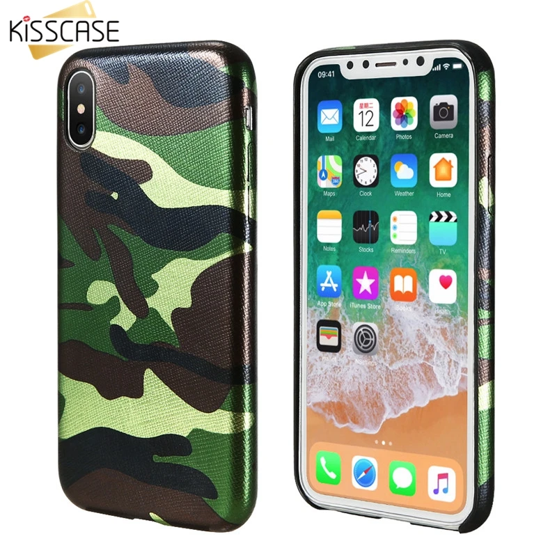 Floveme камуфляж Чехол Для Телефона iPhone 7 Plus X чехол из искусственной кожи Камуфляж