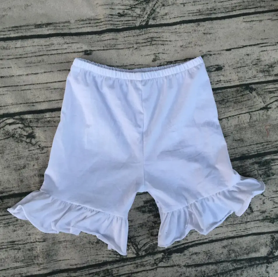 Штаны с оборками для маленьких девочек новый стиль оптовая продажа удобные шорты