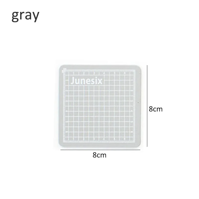 gray 1 шт. 8X8 см мини коврик для резки ПВХ качество хорошее самовосстановление портативный DIY скребок швейная ткань Швейные машины инструменты - Цвет: gray