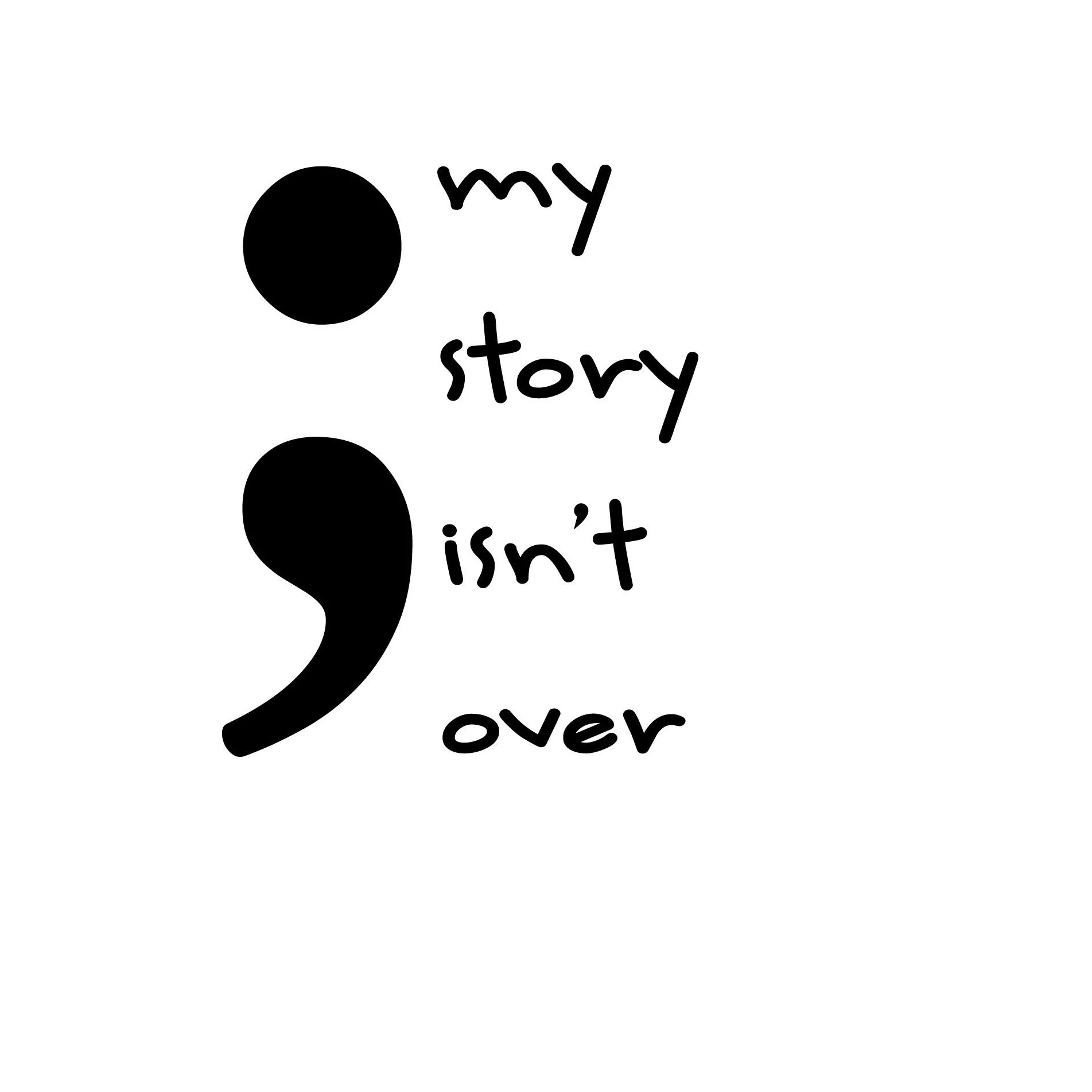 

My Story Isn't Over Decal Window Bumper Sticker Car Survive Live Life Vinyl Hobby Car Bumper Sticker