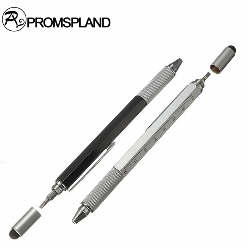 Promspland 1 шт. Карманный 6 в Многофункциональные ручки с Сенсорный экран правитель