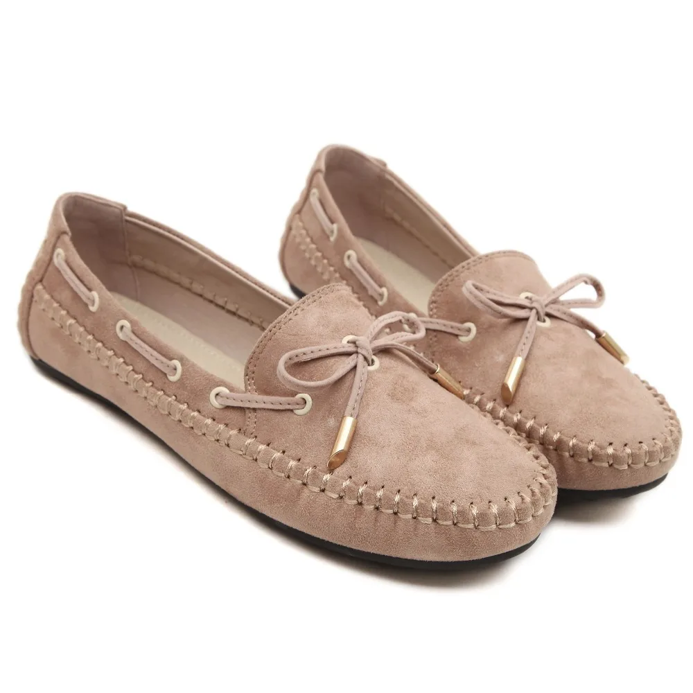 Новейшие женские лоферы из искусственной кожи с круглым носком Повседневные