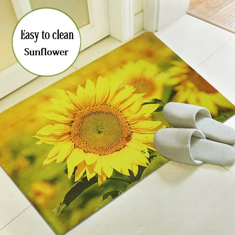 3D ковер подводный мир/Подсолнух для гостиной прямоугольный коврик дверь кухни