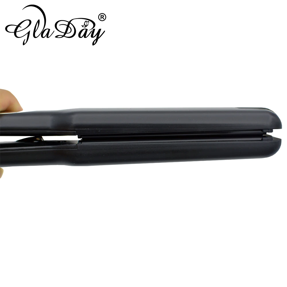 Отрицательные ионы Функция Flat Iron Турмалин Керамика Плиты Профессиональный Выпрямитель для волос черный Выпрямители для волос
