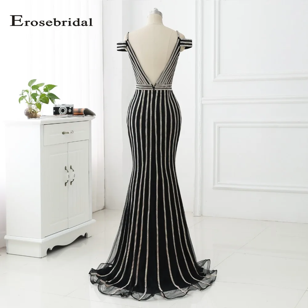 48 часов длинное вечернее платье Erosebridal для выпускного вечера Женские Вечерние платья Русалка vestido de festa ZLR013