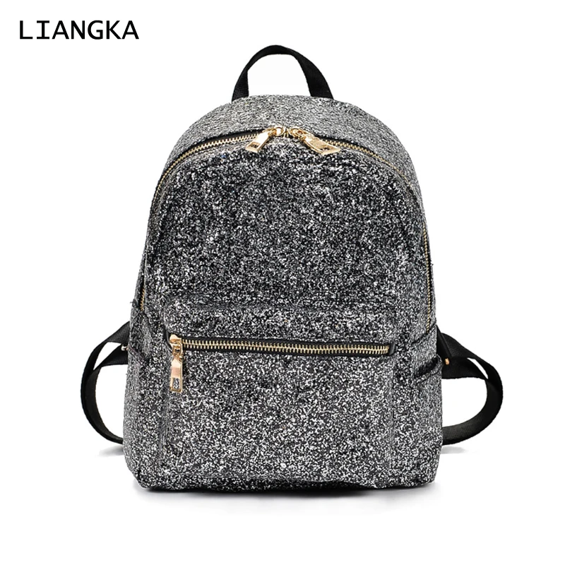 LIANGKA модные женские туфли из искусственной кожи рюкзак Bling матовый Твердые