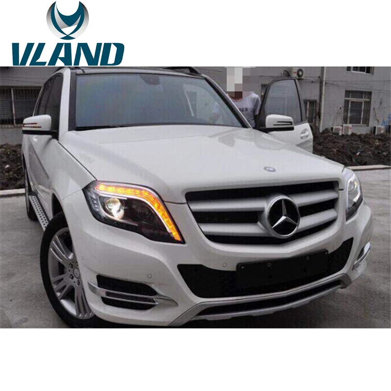 VLAND завод для головной лампы GLK 2012 2013 2014 2015 2016 светодиодный фонарь DRL H7 ксеноновая